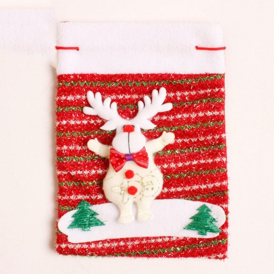 Christmas Day Stocking Packing Gift Box Cute Santa Decoration Candy Box Stocking Christmas Gift Bags 18*24cm