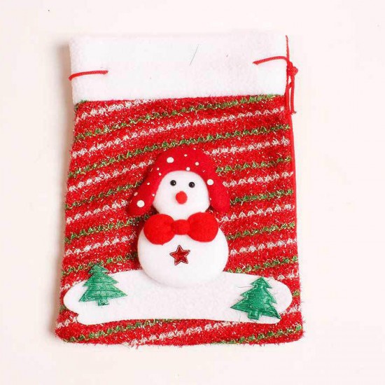 Christmas Day Stocking Packing Gift Box Cute Santa Decoration Candy Box Stocking Christmas Gift Bags 18*24cm