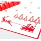 Christmas 3D Pop Up Merry Christmas Greeting Card Christmas Gifts Party Greeting Card