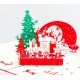 Christmas 3D Pop Up Merry Christmas Greeting Card Christmas Gifts Party Greeting Card