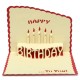Happy Birthday 3D Greeting Card Pop Up Birthday Party Greeting Card With Envelope
