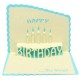 Happy Birthday 3D Greeting Card Pop Up Birthday Party Greeting Card With Envelope