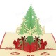 Merry Christmas Tree 3D Card Laser Cut Paper Christmas Greeting Cards Christmas Gifts