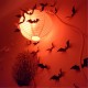 12pcs Halloween 3D Black Bat Wall Sticker Halloween Party Home Decoration