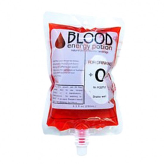 250ml PVC Reusable Blood Energy Drink Bag Halloween Pouch Props Vampire Cosplay Festive Party Supplies