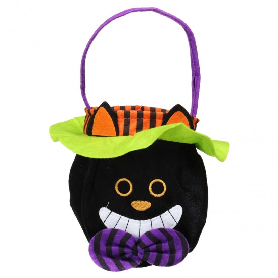 25x16cm Halloween Candy Bags Pumpkin Handbag Vampire Trick Cat Witch Bag Prop Decor