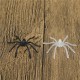 30Pcs/Pack Halloween Decorative Spiders Small Plastic Fake Spider Prank Toys Haunted House Prop white black