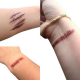 3Pcs Halloween Zombie Scars Tattoos Fake Scab Bloody Makeup Terror Wound Scary Blood Injury Sticker