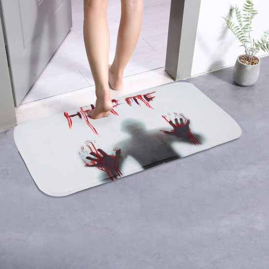 66.5*23cm Halloween Design Stair Pad Anti-Slip Carpet Kitchen Bathroom Floor Mat