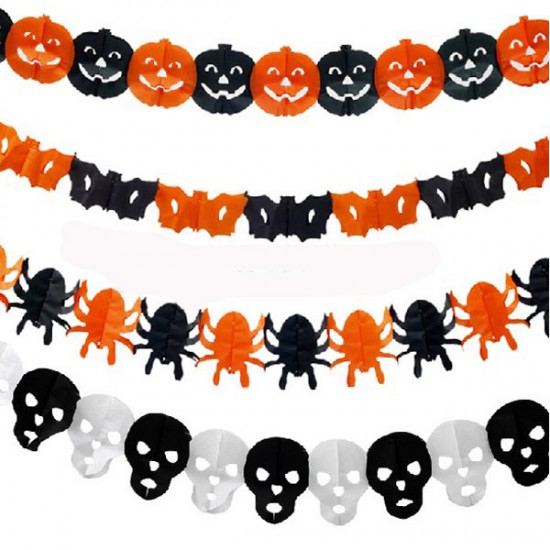 7Styles Halloween Paper Garland Decorations Halloween Props