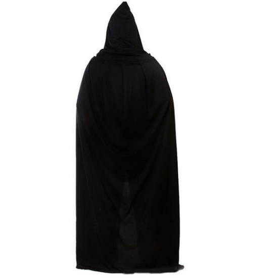 Adult Halloween Party Cosplay Clothing Long Black Hooded Cloak Death Big Cloak Cosplay Devil Cloak