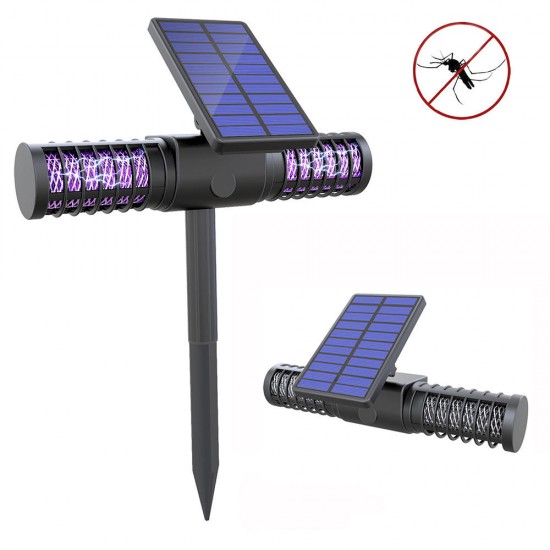 Garden Outdoor Solar Mosquito Killer Light USB Waterproof Insert Mosquito Dispeller Lawn Lamp