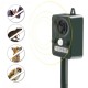 Garden Ultrasonic Animal Repeller PIR Sensor Solar Powered LED Flashlight Dog Cat Mouse Repeller