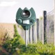 Outdoor Ultrasonic Animal Dispeller Adjustable Dog Repeller Pest Control for Home Garden Lawn