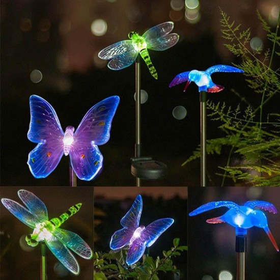 Solar Power Animal Colorful LED Light Garden Landscape Decoration Waterproof Lamp