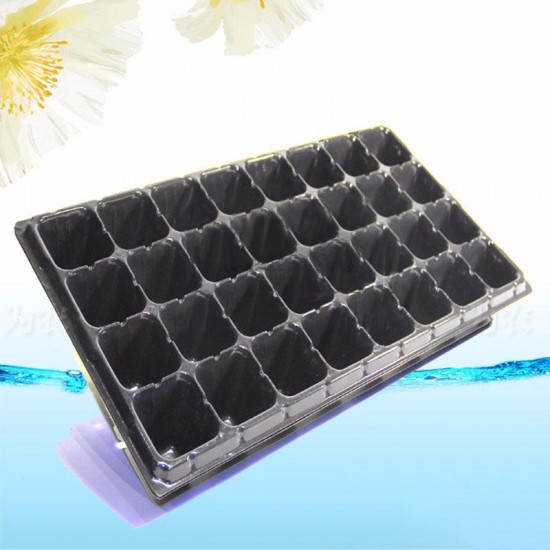 32/50/72 Hole Plant Flower Block Tray Plastic Nursery Pot Plug Planting Planter Container PVC Vegetable Seeding Flowers Pot Plastic Bowl Thicken Nursery Seeding Tray Garden Supplies