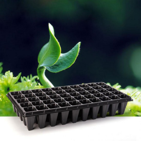 32/50/72 Hole Plant Flower Block Tray Plastic Nursery Pot Plug Planting Planter Container PVC Vegetable Seeding Flowers Pot Plastic Bowl Thicken Nursery Seeding Tray Garden Supplies