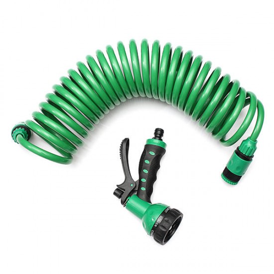 25FT Flexible Portable Expandable Garden Water Hose With Nozzle