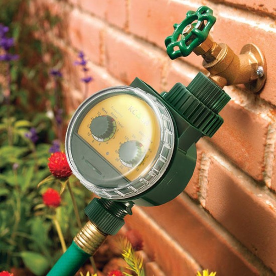 KCASA KC-JK666 Garden Automatic Watering Timer Ball Valve Rainfall Monitoring Induction Timer