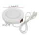 220v White Electric Powered Cup Warmer Heater Pad Coffee Tea Milk Mug US Plug