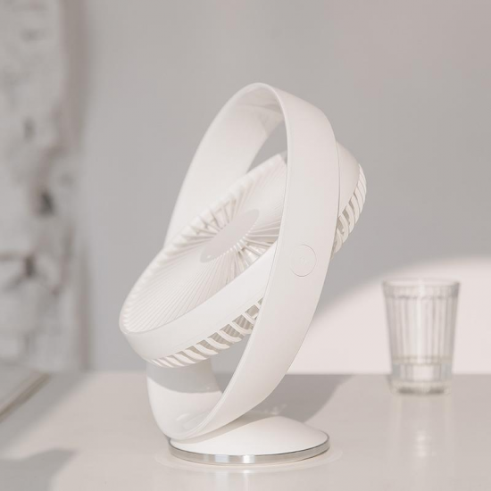 3life 327 Desktop Fan Air Circulation Rechargeable Electric Fan Natural Wind USB Rechargeable 12 inches Angle Adjustable Brushless Motor from Xiaomi Youpin