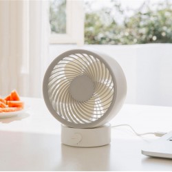 3life 330 Portable Mini Air Circulation Fan Rotating Desktop Fan Strong Wind USB Charging Low Noise and Comfortable from XIAOMI  YOUPIN