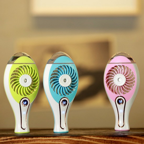 Rechargeable USB Fan Spray Humidifier Portable Air Condition Cool Fan For Home Comfort