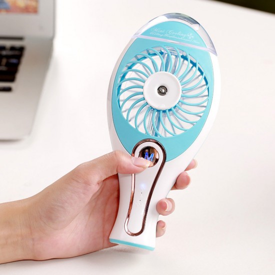 Rechargeable USB Fan Spray Humidifier Portable Air Condition Cool Fan For Home Comfort