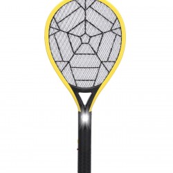 Loskii HA-32 Rechargeable Electronic Mosquito Pest Killer 3 Layer Mesh Fly Swatter with LED Light