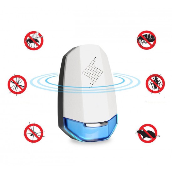 Loskii HP-201 Indoor Plug in LED Electronic Ultrasonic Mosquito Pest Repeller Non Chemical Insect Control