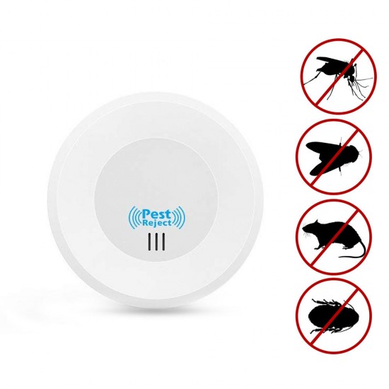 Loskii HP-220 Home Indoor Electronic Plug in Ultrasonic Pest Control Mosquitoes Mice Pest Repeller with Night Light