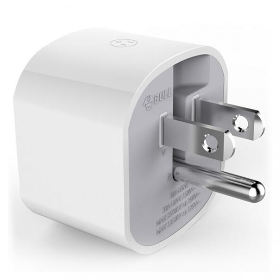BULL Safe Portable 4 in 1 Multi-country 4 Optional Plug Types International Travel Power Adapter