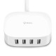 BULL Smart Desktop UL Listed Portable 1 AC Outlet 4 USB Ports USB Charging Station Charge Adaptor Power Strip
