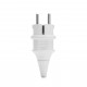 Loskii HA-18 EU Wire Plug Residential Round Pins Plug 16-Amp 250-Volt Two Pins Plug for DIY