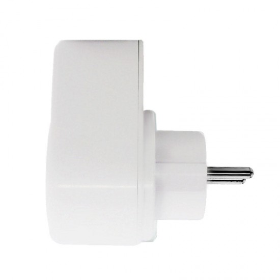 Loskii SH-50 Travel Plug in Electronic Smart Dual 5V 2.1A USB Ports Charging 180 Degree Rotation Socket Switch