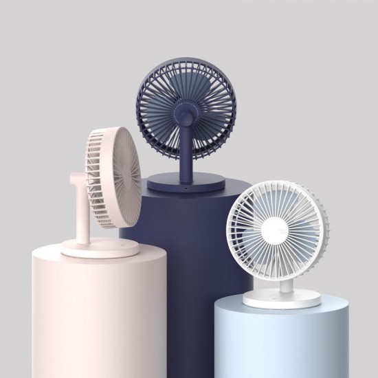 3Life 202 Desktop Mute Fan USB Charging Mini Portable Handheld Fan 2000mAh Battery Capacity Low Noise Strong Wind from XIAOMI YOUPIN