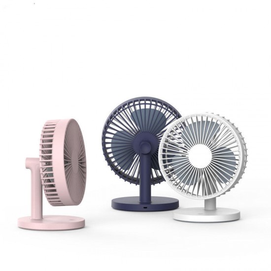 3Life 202 Desktop Mute Fan USB Charging Mini Portable Handheld Fan 2000mAh Battery Capacity Low Noise Strong Wind from XIAOMI YOUPIN