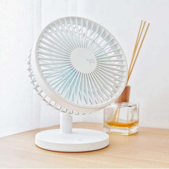 3Life 202 Desktop Mute Fan USB Charging Mini Portable Handheld Fan 2000mAh Battery Capacity Low Noise Strong Wind from XIAOMI YOUPIN