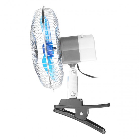 8 Inch 12V Mini Electric Oscillating Air Cooling Fan Clip Conditioner Cooler Fan For Auto Truck