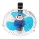 8 Inch 12V Mini Electric Oscillating Air Cooling Fan Clip Conditioner Cooler Fan For Auto Truck