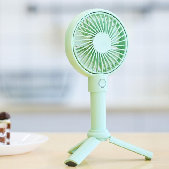 Benks Mini USB Rechargeable Handheld Desktop 3 Adjustable Speed Cooling Fan with Cell Phone Holder