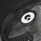 Digoo DF-101 10 inch Large Full Black Metal Electrical Rotatable USB Rechargeable 18650 Battery Cool Desk Fan