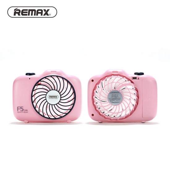 Remax Summer Rechargeable Hand-held Camera Shape Cooling Fan Portable USB Charge Ventilador