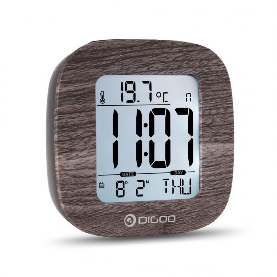 Digoo DG-C1 Multifunctional Electronical Digital Alarm Clock Temperature Thermometer Backlit LCD