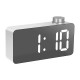 Digoo DG DM2 LED Three Colors Adjustable Display Mirror Clock Snooze Fuction Night Mode Alarm Clock