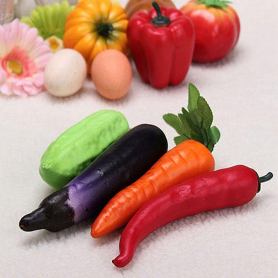 Plastic Artificial Vegetables Modern Home Decorations