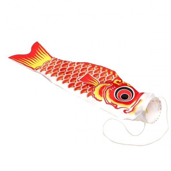 1 Set 5Pcs Japanese Carp Flag Carp Banners Windsock Sailfish Koinobori Wind Streamer Multicolor Fish