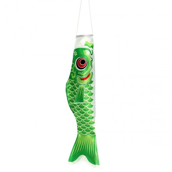 1 Set 5Pcs Japanese Carp Flag Carp Banners Windsock Sailfish Koinobori Wind Streamer Multicolor Fish