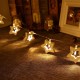 1.65M 10LEDs Wood Star Christmas Tree Shaped Battery Powered String Garland Lights LED Holiday Lights Festival Wedding Party Room Decorations Lights