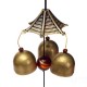 Antique Bronze Gossip Wind Chime Outdoor Garden Wind Chimes Three Bells